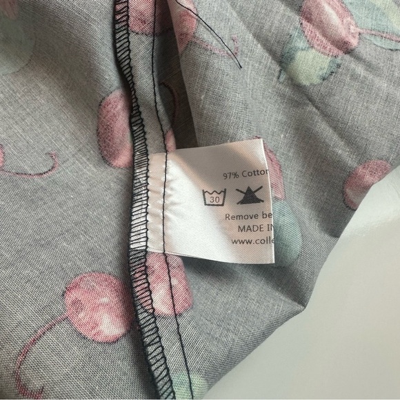 Collectif Red Dress with Cherry Print - Picture 12 of 13